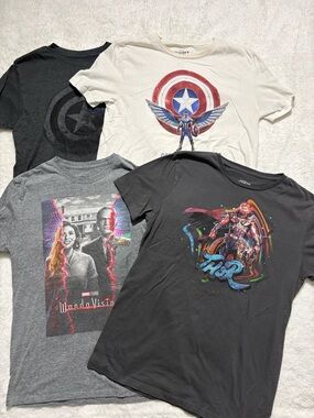 Assorted Men's Marvel Graphic Tee Pack - White, Black, Gray